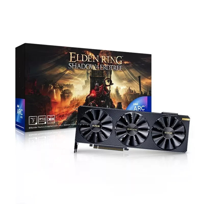 Original New GUNNIR Intel Arc A770 Photon 16G OC GDDR6 Graphics Card, 2400 Mhz 16GB 256-bit GDDR6,PCIE 4.0,3 Fan Video Card