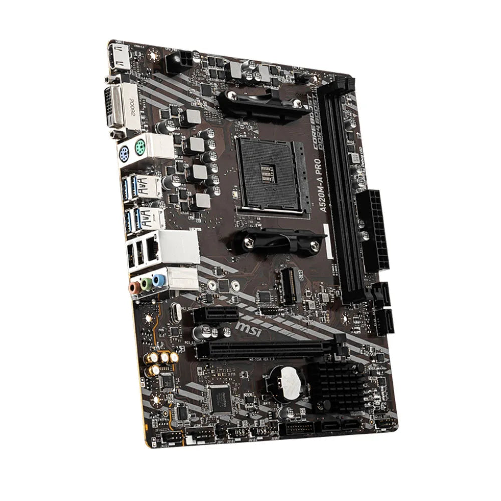 MSI AMD A520M-A PRO Motherboard Support Ryzen CPU R3 R5 R7 5000 & 3000 Series Mainboard AM4 M.2 NVME Dual Channel DDR4 Full New