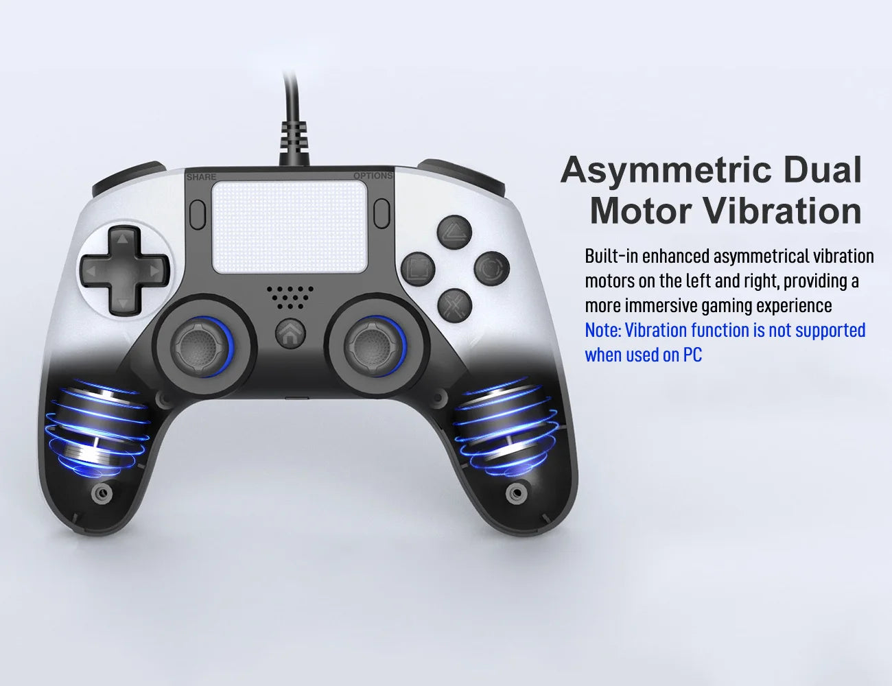 Plug and Play for PS5 Elite Wired Controller with Back Button, Playstation 5 Slim Pro Console Gaming Pad Gamepad with Paddles