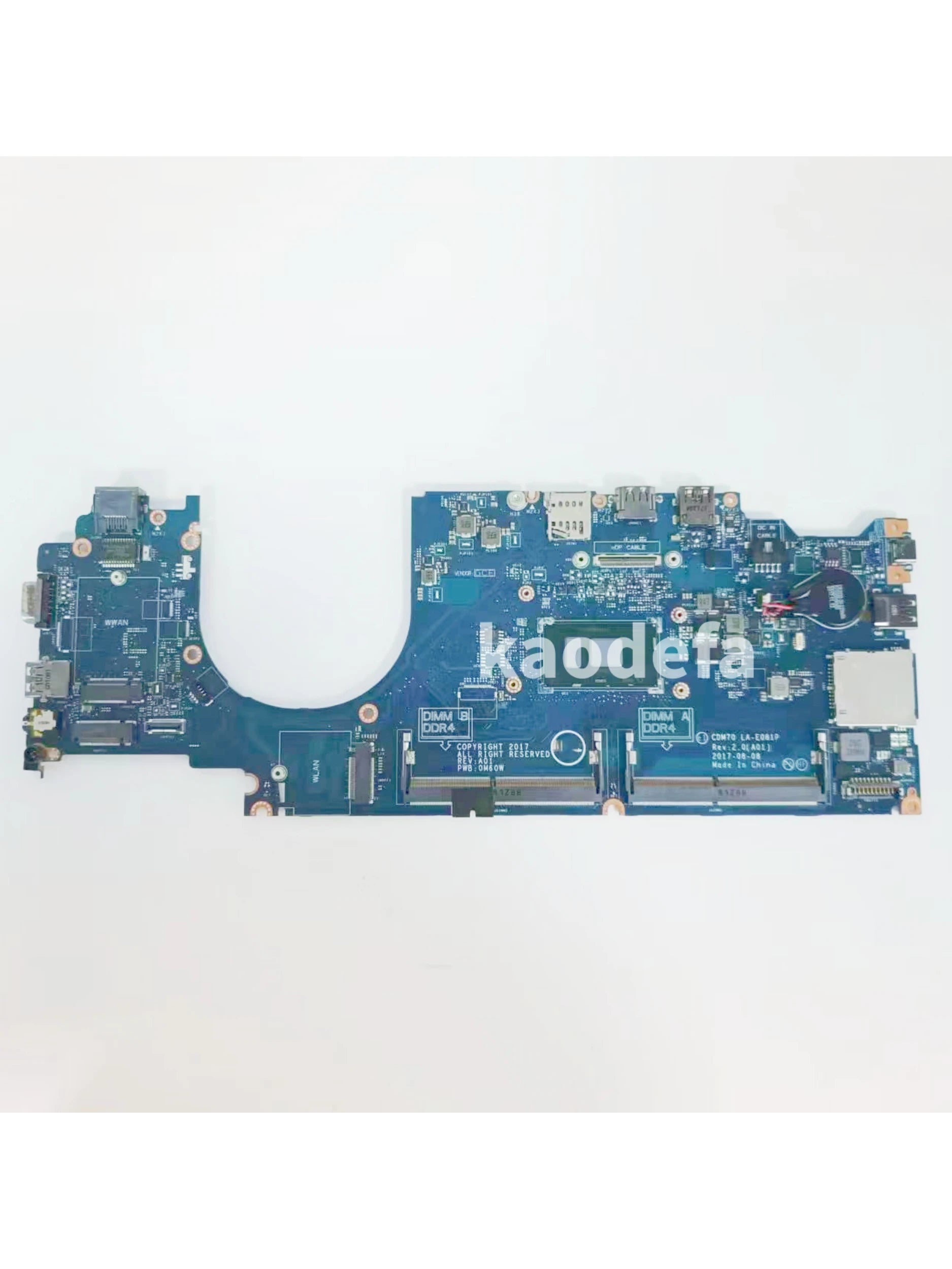 CDM70 LA-E081P Mainboard For Dell Latitude 5480 E5480 Laptop Motherboard CPU: I5-6300U / I5-7200U / I7-7600U  100% Test OK