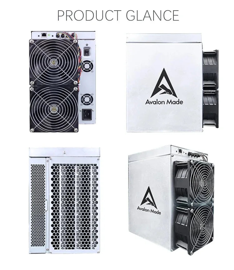 Used Avalon A1346 113TH/s 110T 107T Bitcoin Miner 3300W Crypto BTC Asic Miner Avalon BTC Miner A1346 Than Avalon A1246 A1166 pro