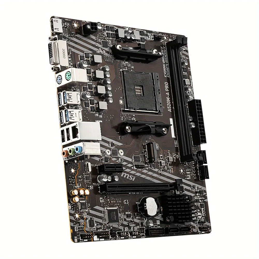 MSI AMD A520 DDR4 M.2 USB3.2 STAT 3.0 SSD Audio Boost 4K Ultra HD placa mae Socket AM4 A520M A PRO Motherboard