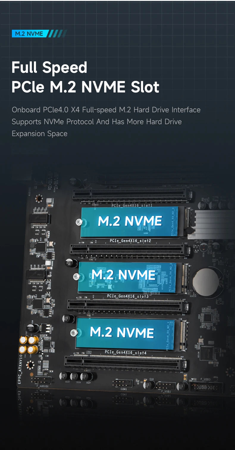 HUANANZHI H12D 8D AMD  Motherboard with BMC module support AMD EPYC 7002 7003 series CPU 8 channel memory Dual 2.5G network IPMI