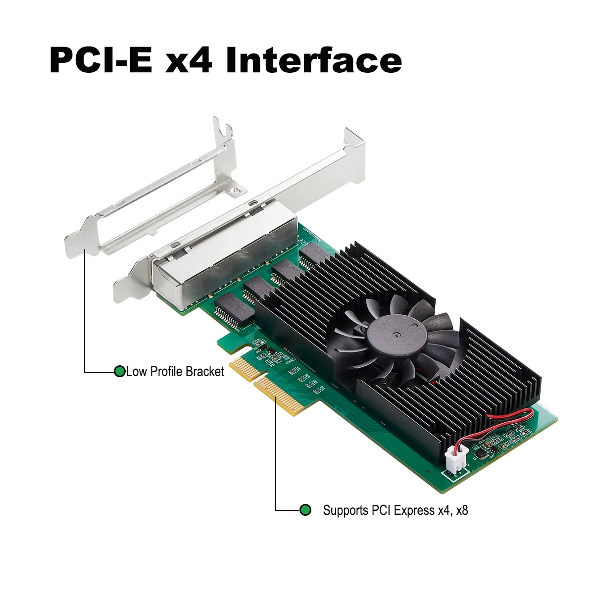 Intel I226 Chips 4 Port 2.5G RJ45 Network adapter PCIe PCI Express quad port 100/1000M/2500Mbp Gigabit Ethernet Network Lan Card