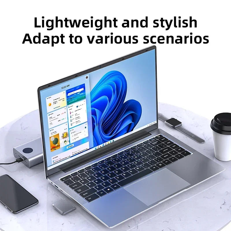 Intel Core i7-7500U 14.1 inch Laptop Computer Portable Windows 11 Notebook 12GB RAM 1TB 2TB SSD Office Study Laptops