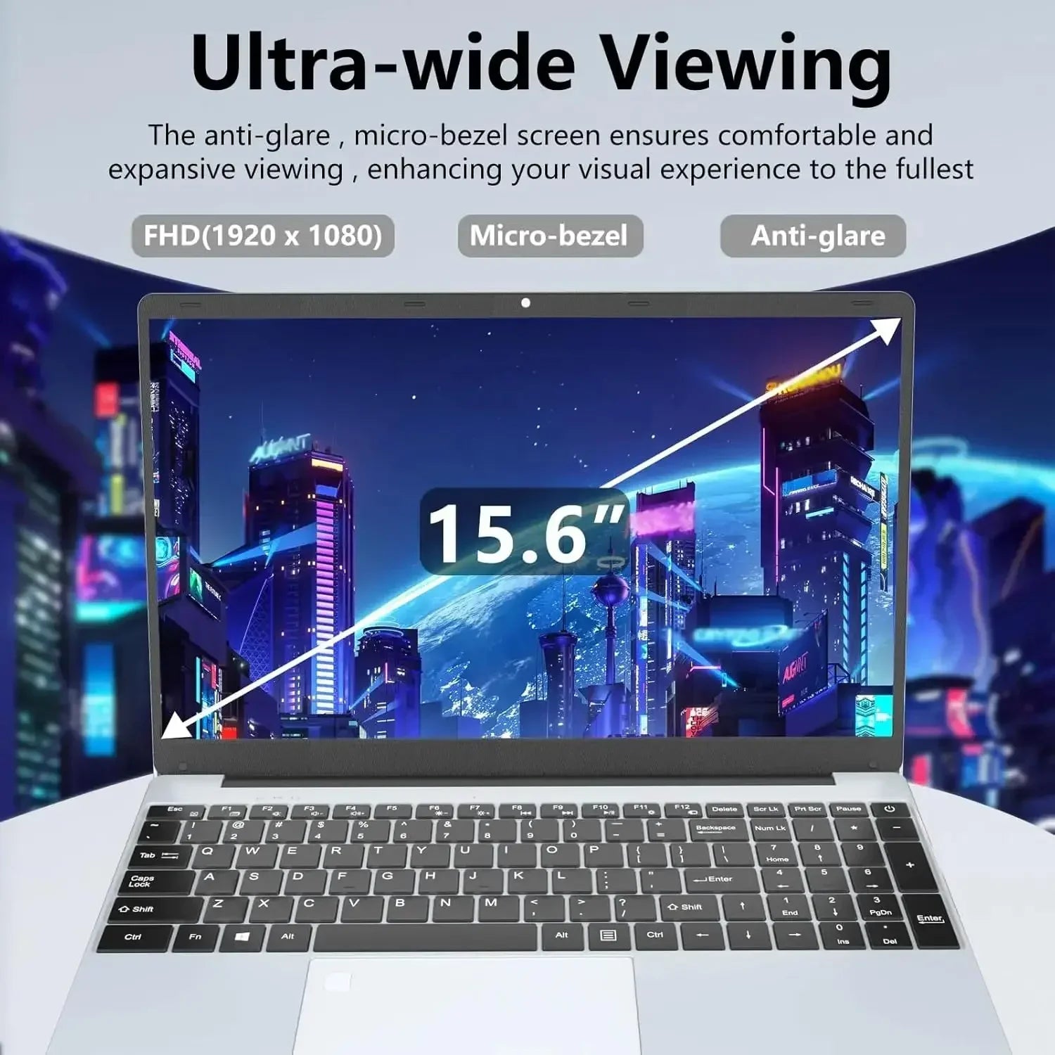 Intel N4000 Notebook PC Gamer 15.6" Ultra Slim Laptop Intel Celeron 16GB RAM 1TB 2TB SSD Office Study Computer PC Windows 11 Pro