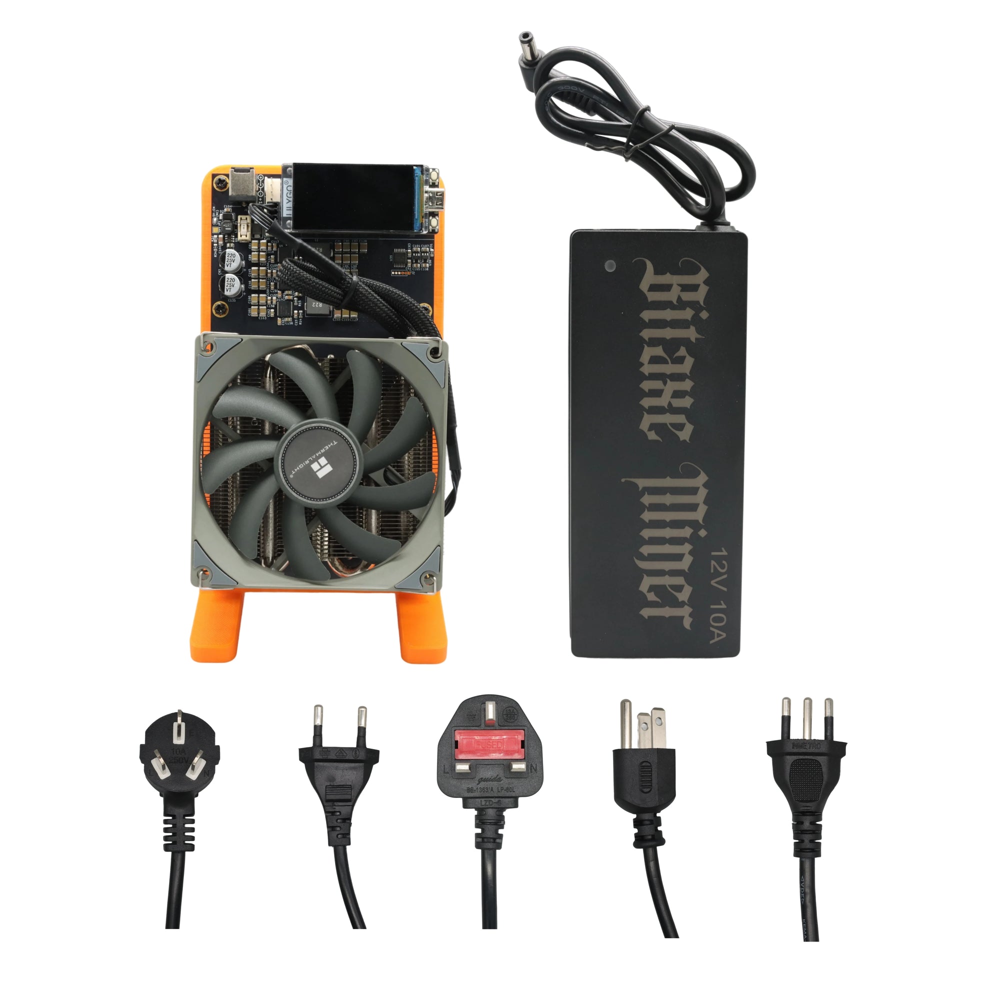100% New NerdQaxe++ 4.8TH/s 75W Bitcoin Miner With 12V 10A power supply included
