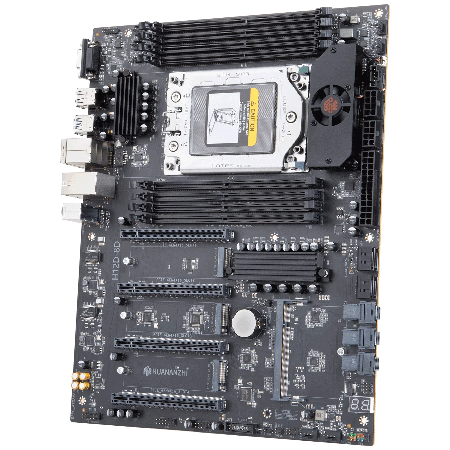 HUANANZHI H12D 8D Motherboard Set With AMD EPYC 7352 CPU 8*64GB DDR4 Support 8 Channel Memory Dual 2.5G Network IPMI BMC Module