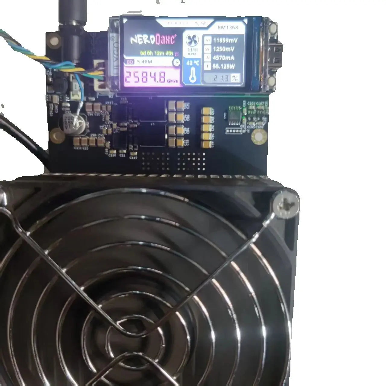 Bitaxe Nerdqaxe+ Nerdqaxe Plus 2.5t 比特币 Miner Without Power Adapter